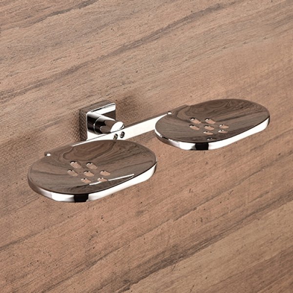 Double Soap Dish Brass