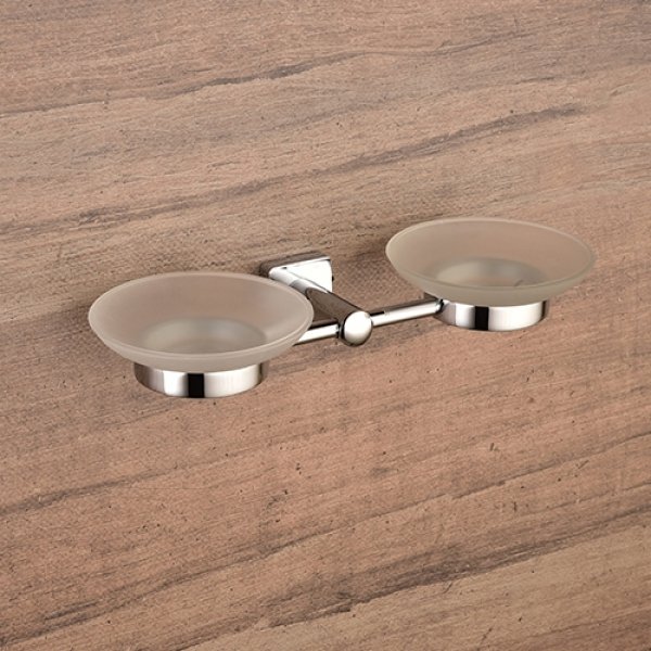 Double Soap Dish Glass