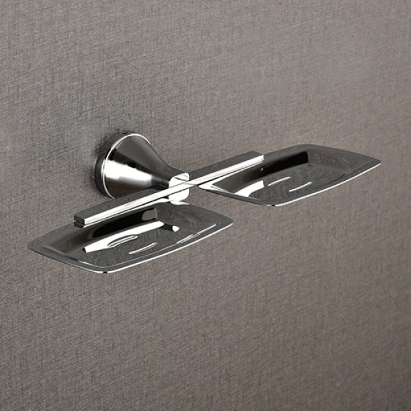 Double Soap Dish Brass